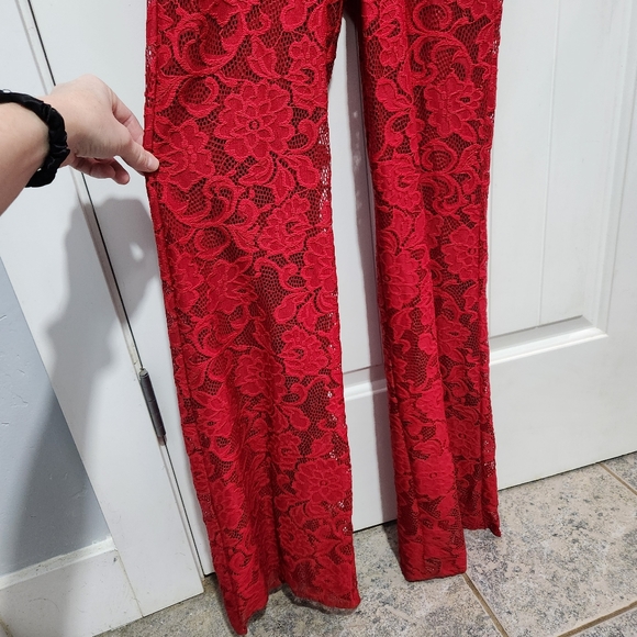 NWT FREE PEOPLE Lace Party Jumpsuit - Picture 5 of 10